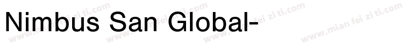 Nimbus San Global字体转换